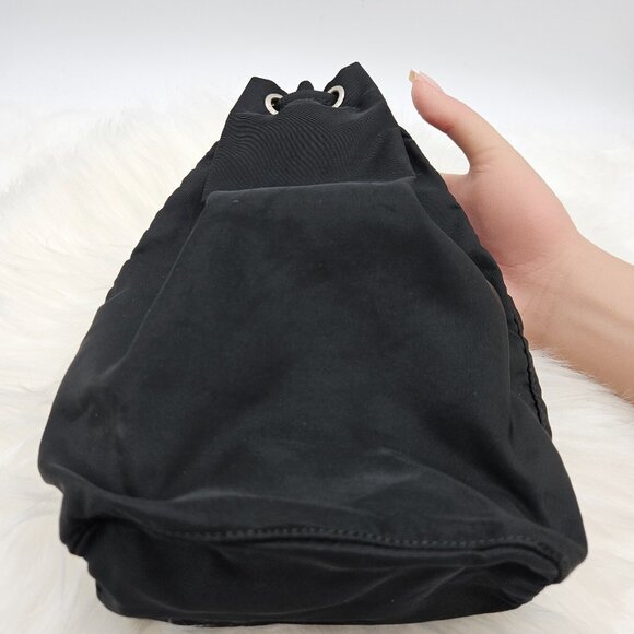 Prada Black Nylon Mini Bucket Pouch - Picture 10 of 17